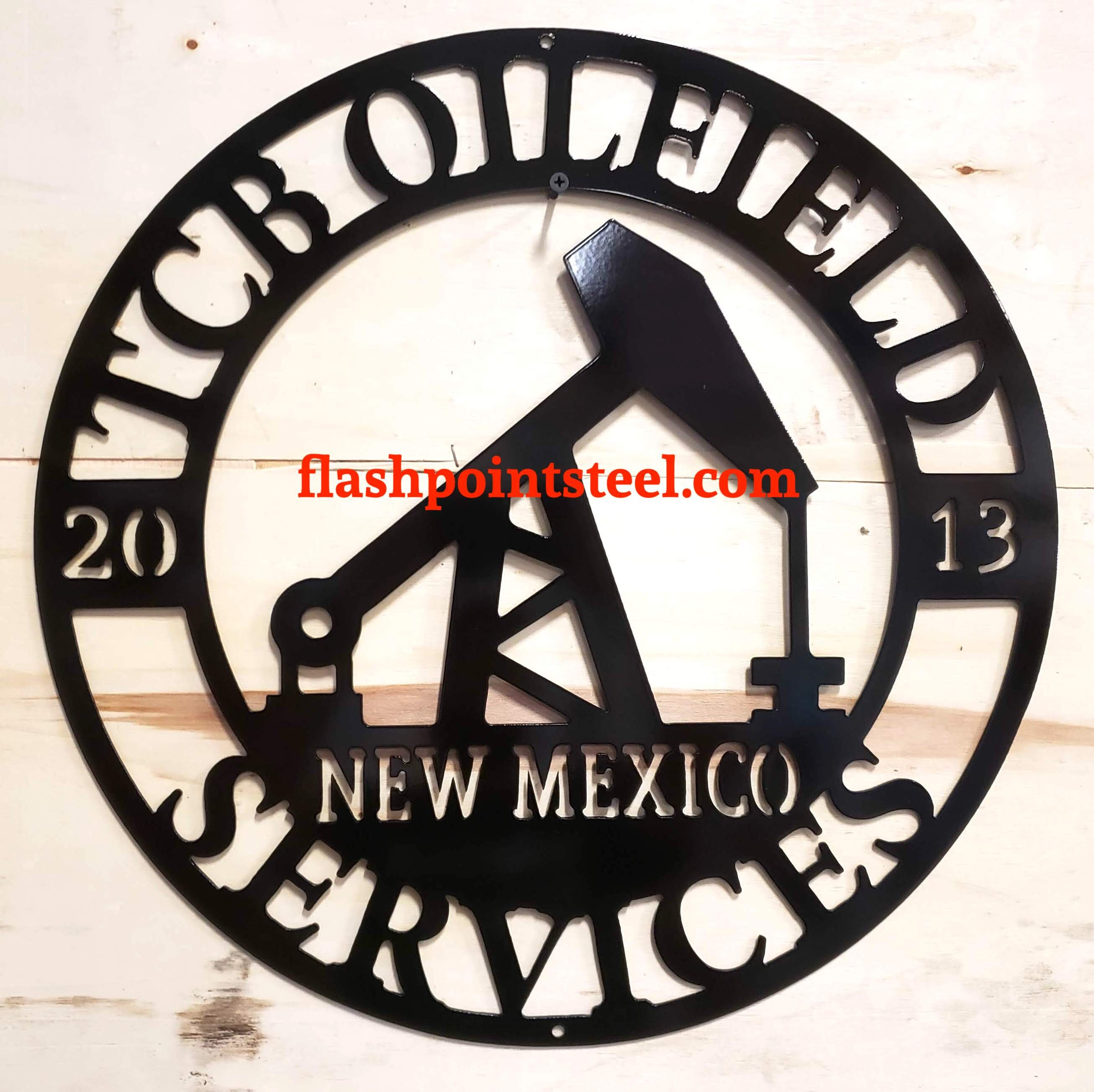 Oil Pump Sign Oilfield Decor Metal Wall Art Pump Jack Etsy