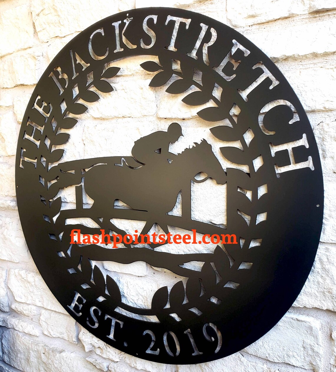 Derby sign Horse racing Family metal signRanch sign jockey | Etsy