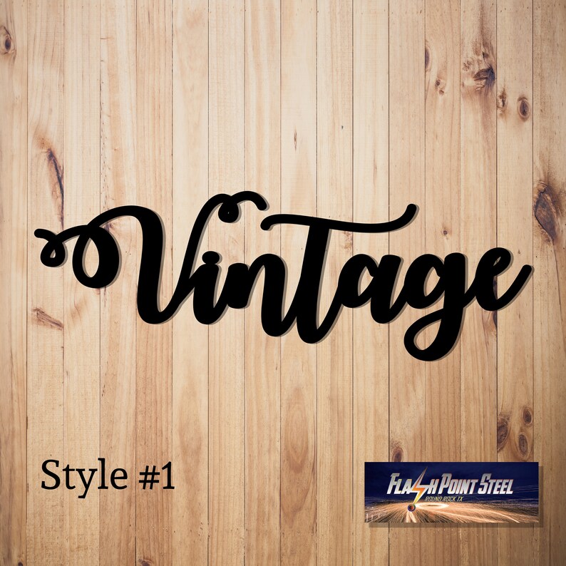 Metal Vintage Sign Word Metal Sign Letters Sign Steel Home Etsy