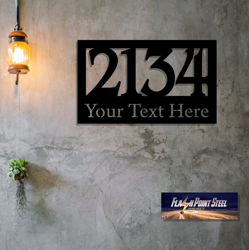 Home Address Number Address Signs Door Number Plasma Cut | Etsy