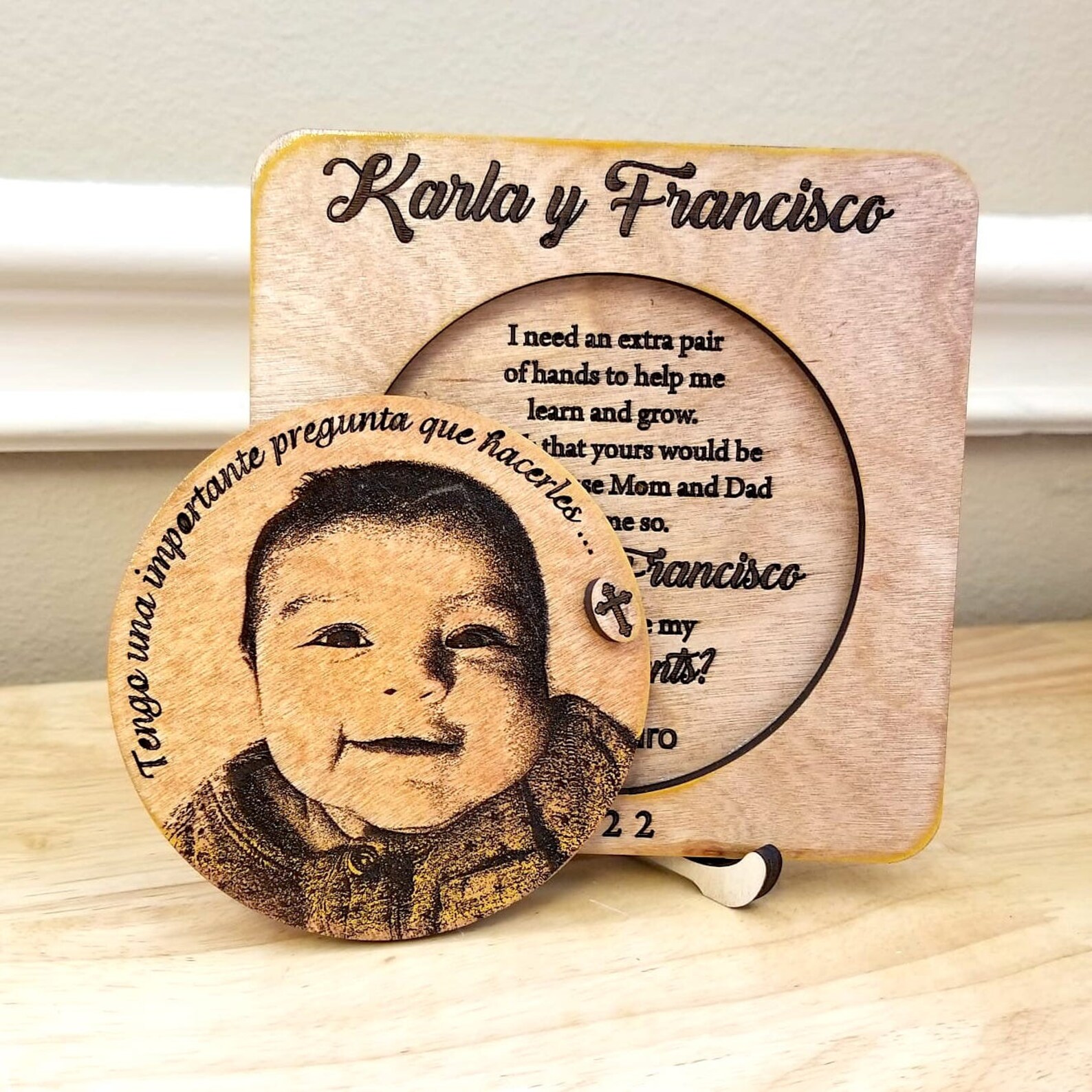 Baptism Invitation Godparents Proposal Godparents Gift Etsy