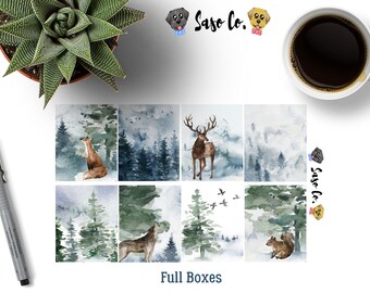 Wild Winter Vertical Full Planner Kit