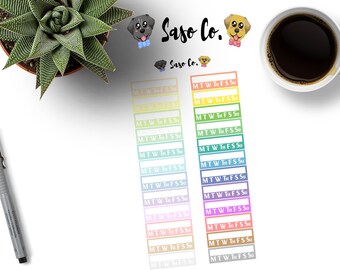 Pastel and Bright Multi-colored Habit Trackers