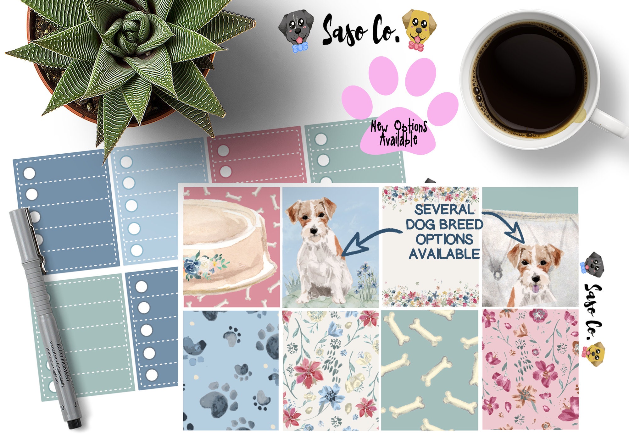 Puppies Unleashed Vertical Full Planner Kit