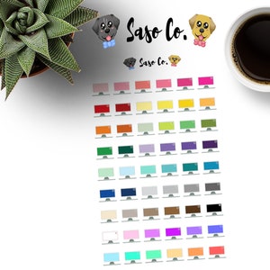 Computer / Macbook / Monitor Multi-colored Planner Stickers