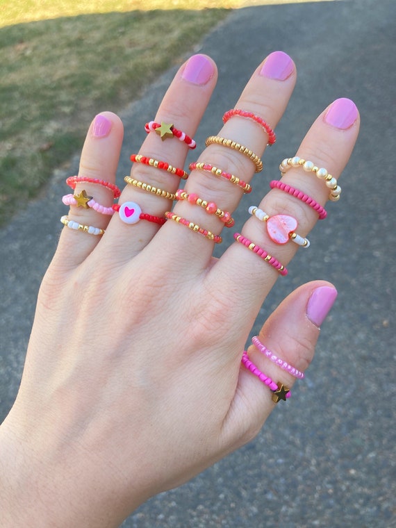 Etsy beaded rings deals