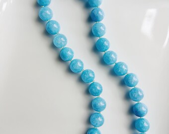 Chunky Beaded Natural Gemstone Necklace, Candy Stone Jewelry, Colorful Statement Choker, Summer Beach Necklace