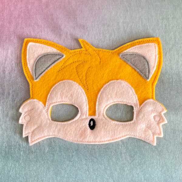 Fast Fox Costume - Felt Mask, Fox Mask, Party Favor, Birthday Gift, Halloween Costume, Multiple Sizes