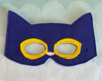 Singing Cat Costume - Mask, Felt Mask, Photo Booth Prop, Birthday Present, Halloween Costume, Multiple Sizes