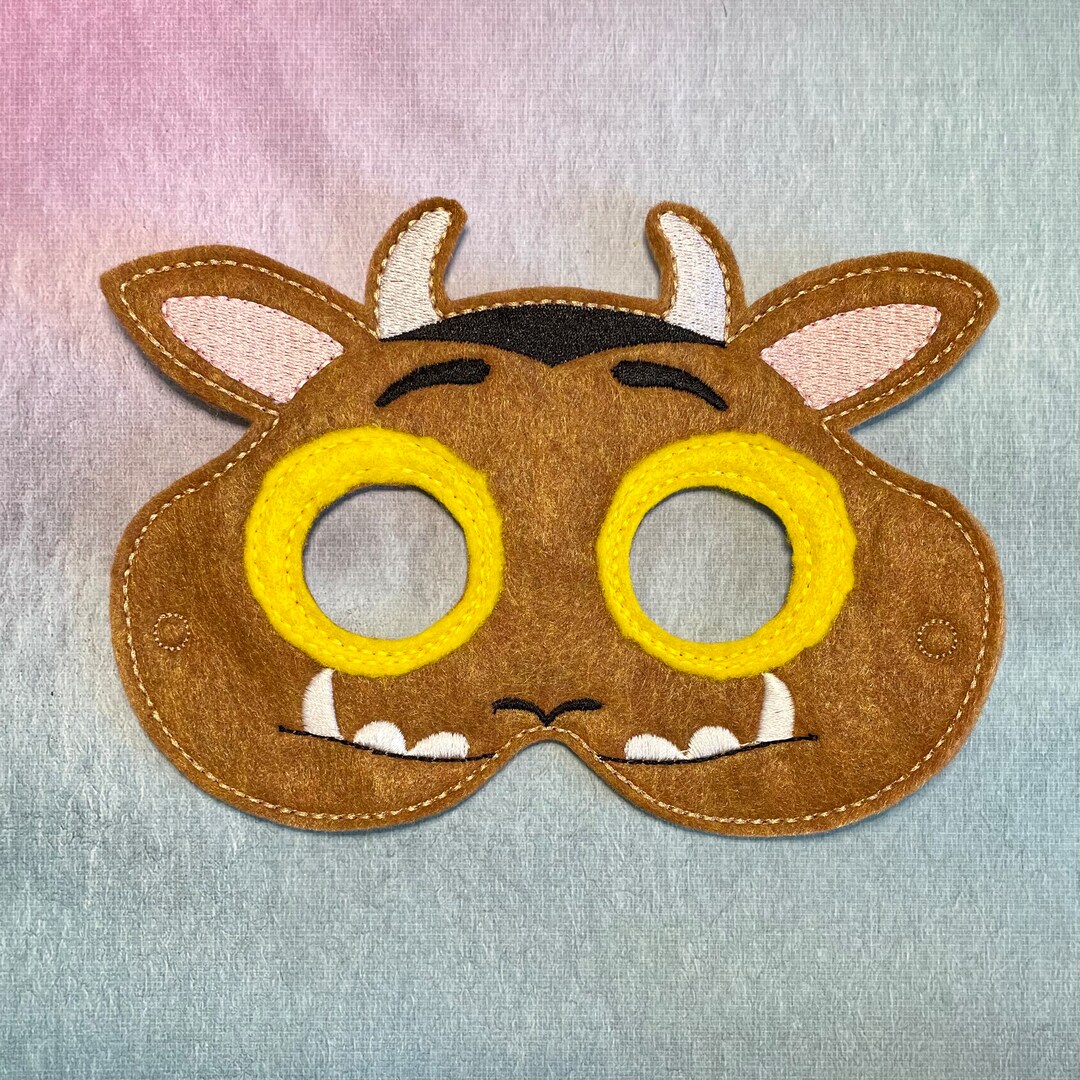 Gruff Costume Felt Mask, Gruff Mask, Party Favor, Birthday Gift, Story ...