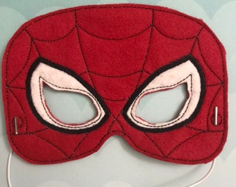 Spider Hero Costume - Felt Mask, Spider Hero Mask, Party Favor, Birthday Gift, Halloween Costume