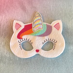 Kittycorn Unikitty Costume - Felt Mask, Cat Mask, Party Favor, Birthday Gift, Halloween Costume