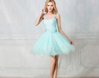 VaniaDress Women Crystals Tulle Short Homecoming Evening Dress V021LF 
