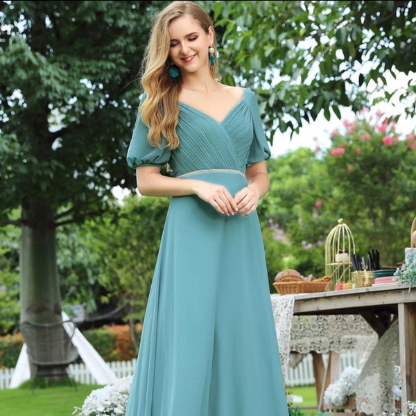 chiffon long dress off shoulder sexy