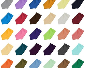 Silky Satin Solid Color Handkerchief Pocket Square Hanky Women | Men's Handkerchiefs | Unisex Handkerchief