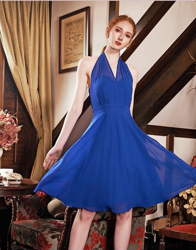 blue la la land dress Blue dress Emma Stone in La La Land (2016)