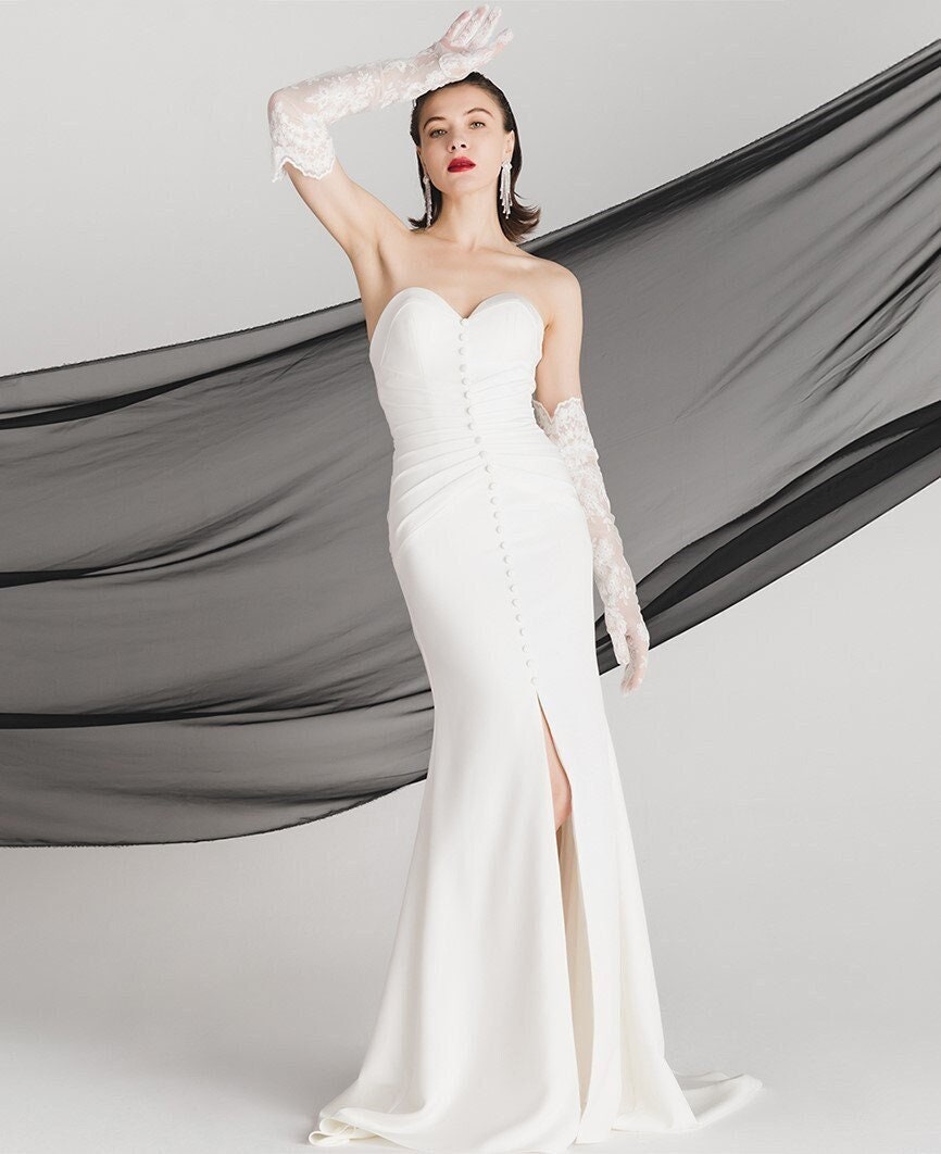 Divine Romance Strapless Back-Bow Wedding Dress