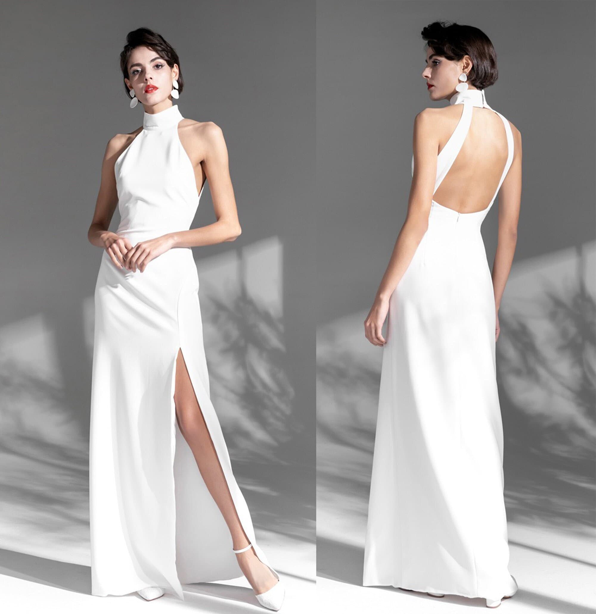 Halter Wedding Dress 