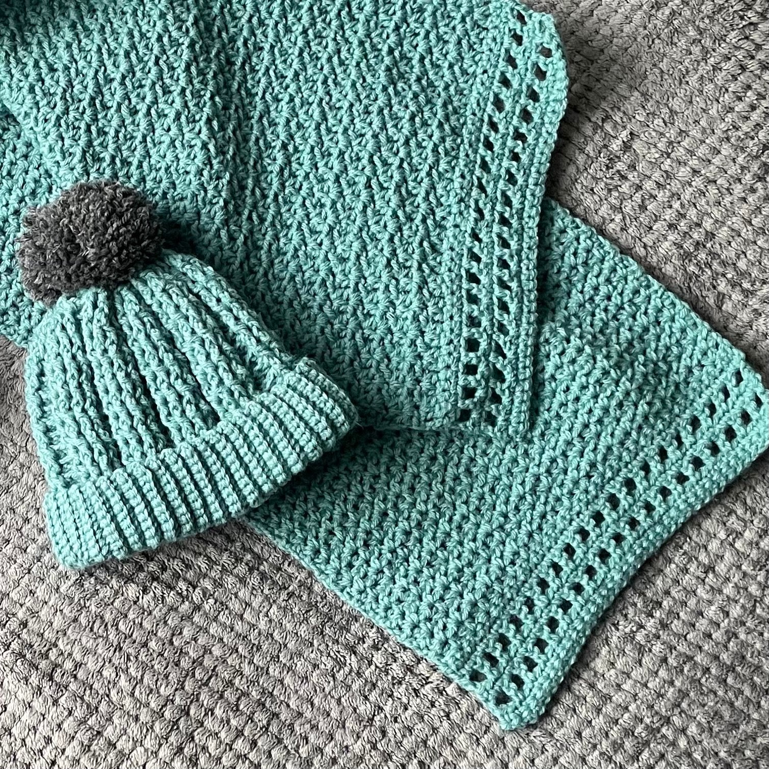 Wool Blend Beanie & Scarf Set with Detachable Pom Pom, Winter Hat Scarf Set Women main image 2