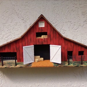 Old Barn-Red Barn-Barn Wall Art-Barn Wall Decor- Country Decor-Farmhouse Wall Decor-American Farm Art-Rustic barn-Old Barn Art SKU #LSDBARN6