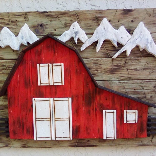 Old Barnbarn Wall Artbarn Wall Decorcountry Decorfarmhouse Etsy