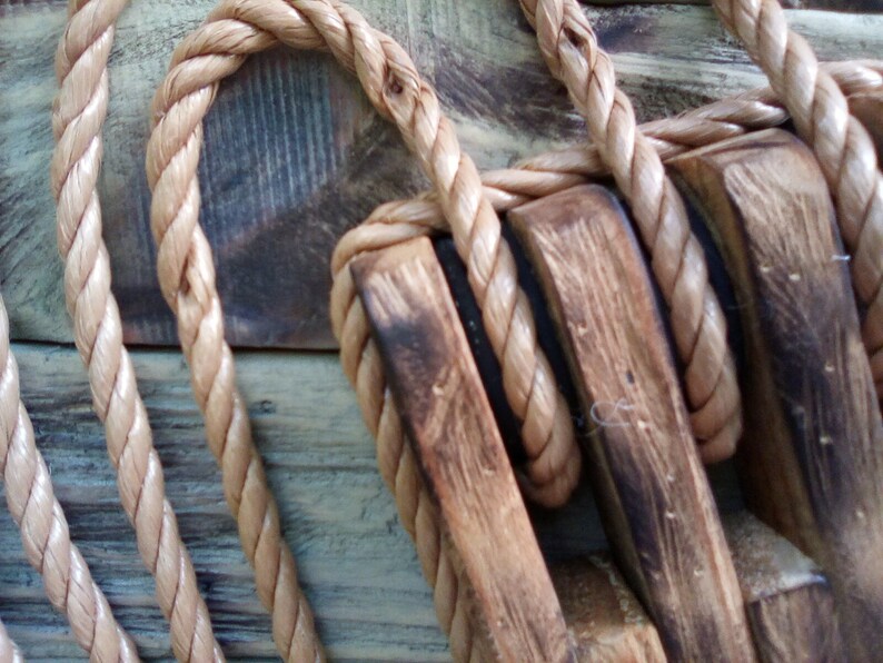 Wood Block and Tackleblock and Tacklepirate Shipnautical Etsy