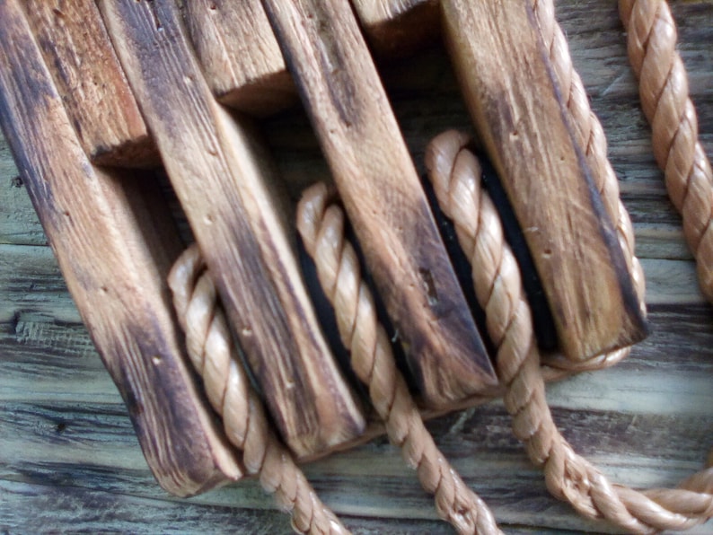 Wood Block and Tackleblock and Tacklepirate Shipnautical Etsy