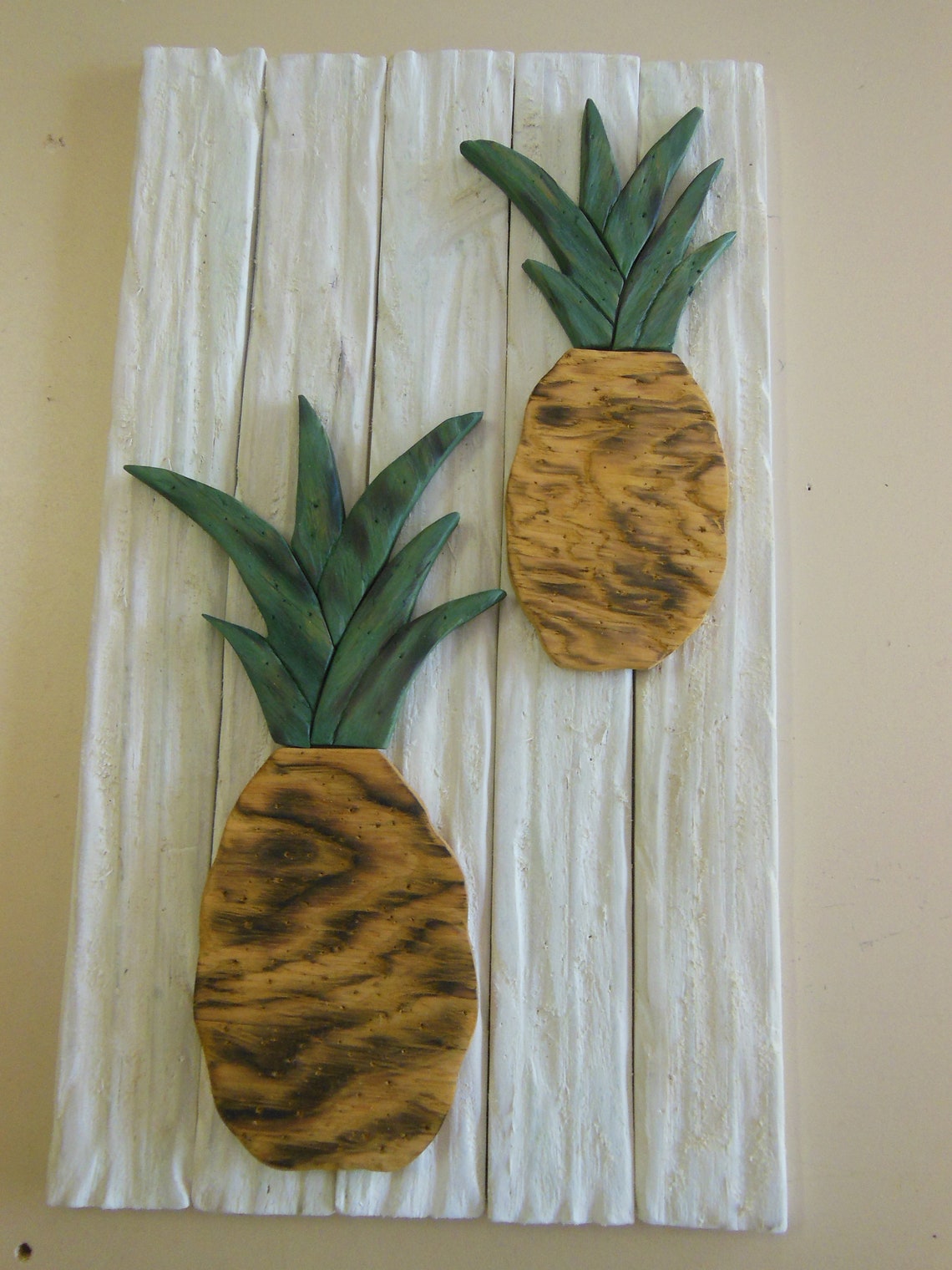 Pineapplewood Pineappledistressed Wood Pineappletropical Etsy