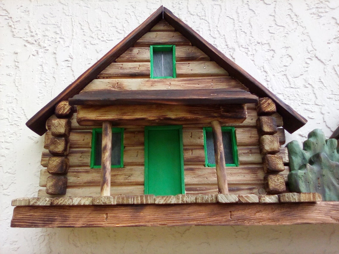 Log Cabinlog Cabin Artlog Cabin Wall Decorrustic Log Cabinamerican