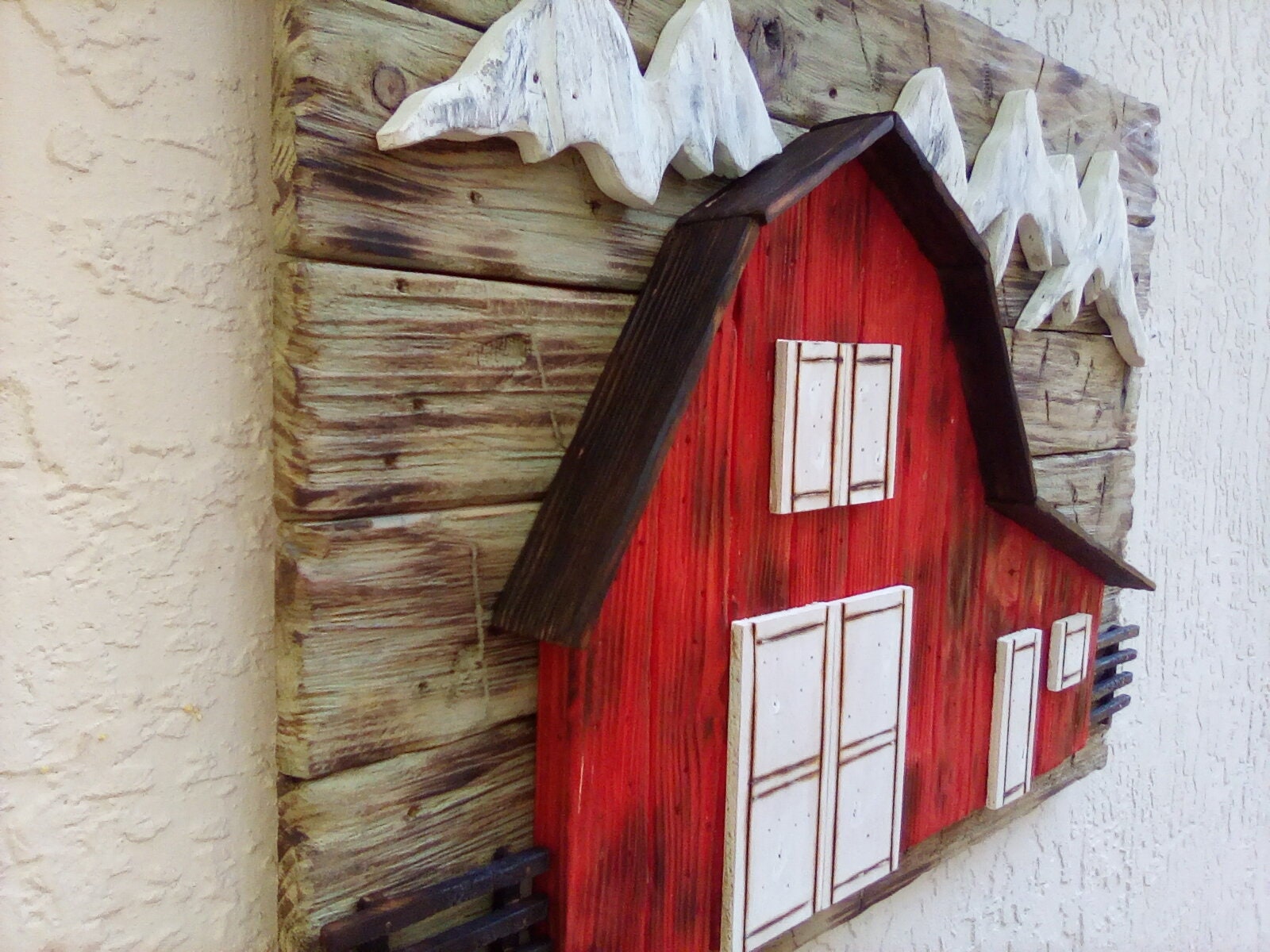 Red BarnOld BarnBarn Wall ArtRed Barn ArtCountry Etsy