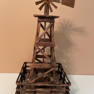 Windmill-Rustic Windmill-Windmill Art-Windmill Decor-Country Windmill-Wood Windmill-Farmhouse Art-American Farm-Old Windmill SKU#LSDWDML3