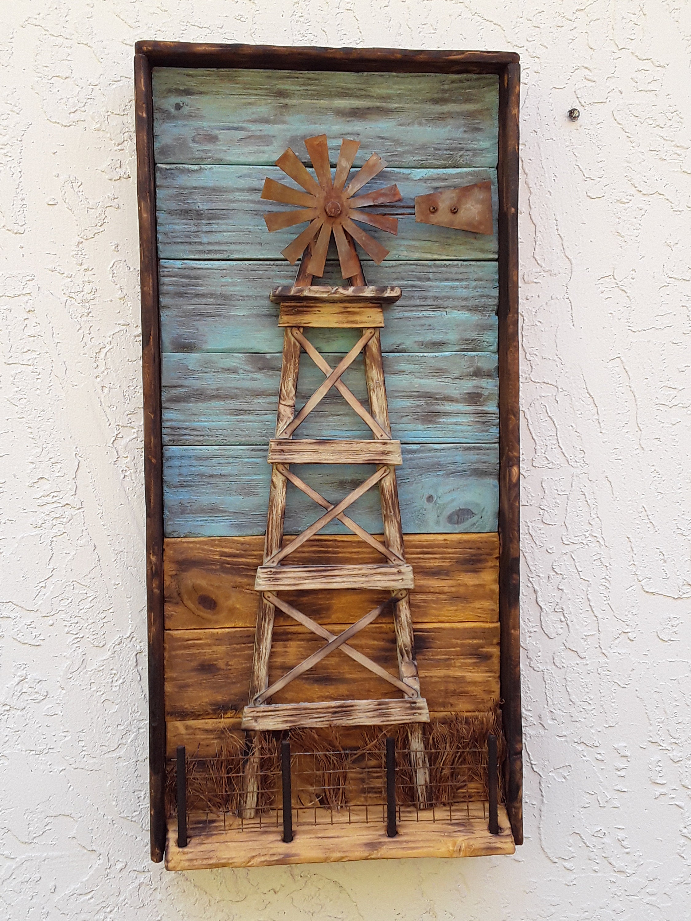 Windmill-Rustic Windmill-Windmill Wall Art-Windmill Decor-Country Windmill-Wooden Windmill-Farmhouse Wall Art-American Farm Art SKU#LSDWDML2
