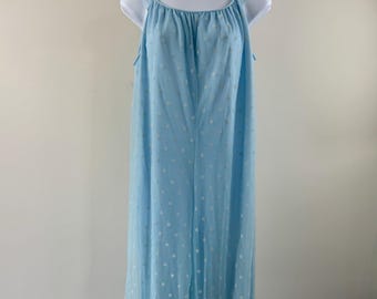 1980s Light Blue Polka Dot Romper