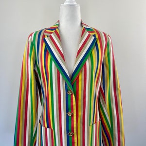 1970s Striped Cotton Blazer