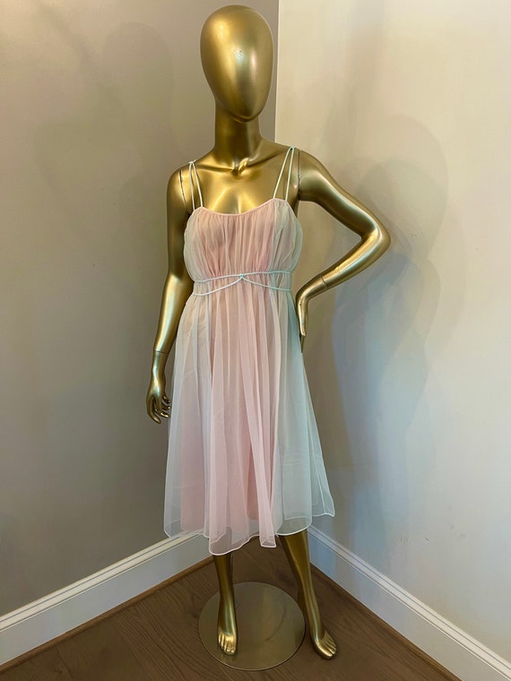 1960s Vanity Fair Babydoll Slip Dress - image 1