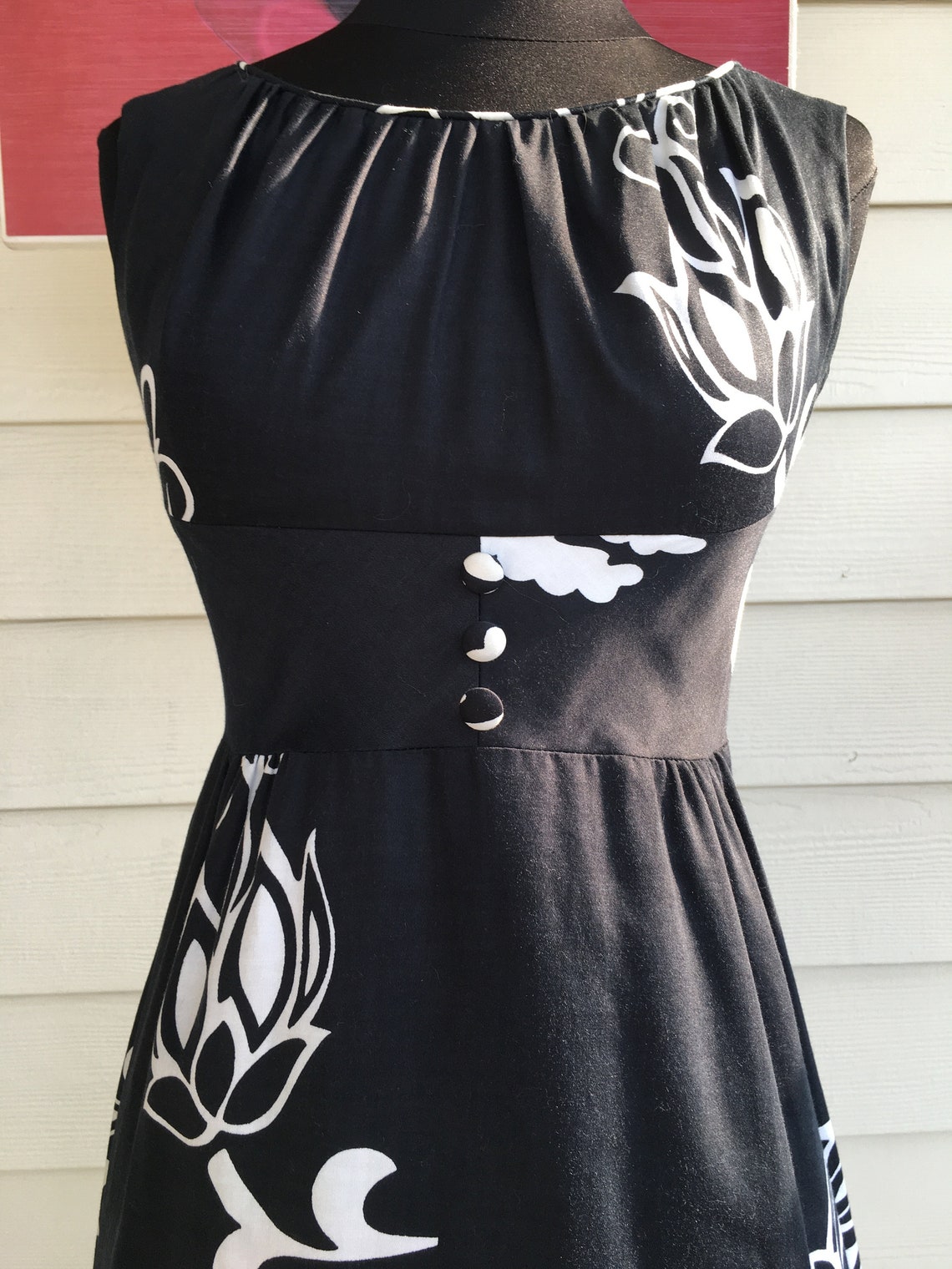 1970s Waltah Clarke's Hawaiin Dress | Etsy