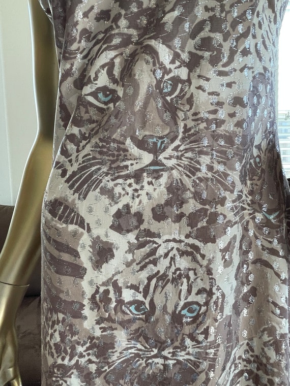 1990s Cheetah Long Slip Dress - image 5