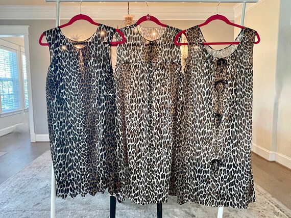 1960s Cheetah Print Slip with Jagged Edge Hem - image 7