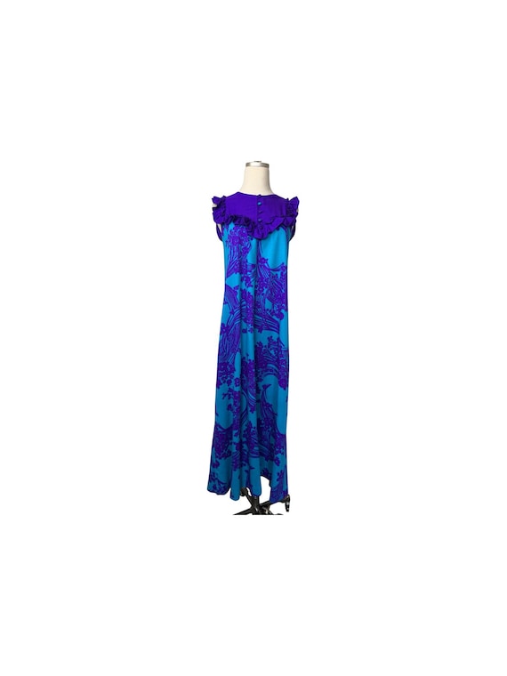 1960s Liberty House Ankle Length Floral Dress