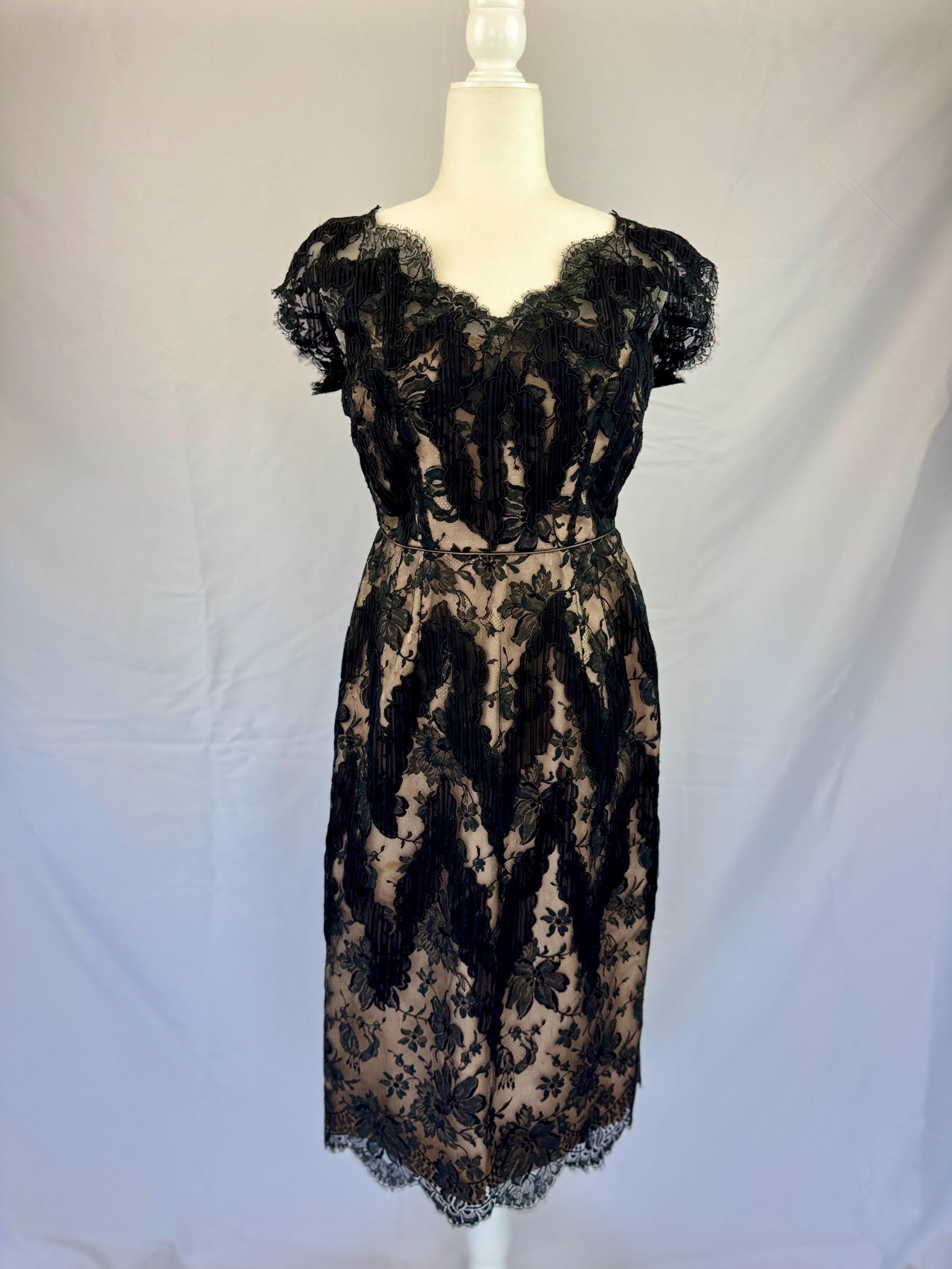 princess polly baby blue dress Tan Dress With Black Lace