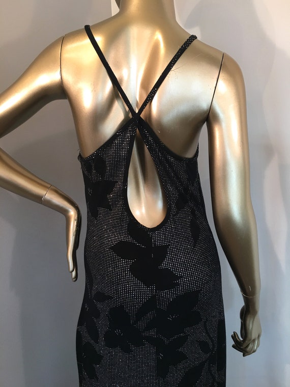 1980s Jessica McClintock Gunne Sax Jersey Knit Sli