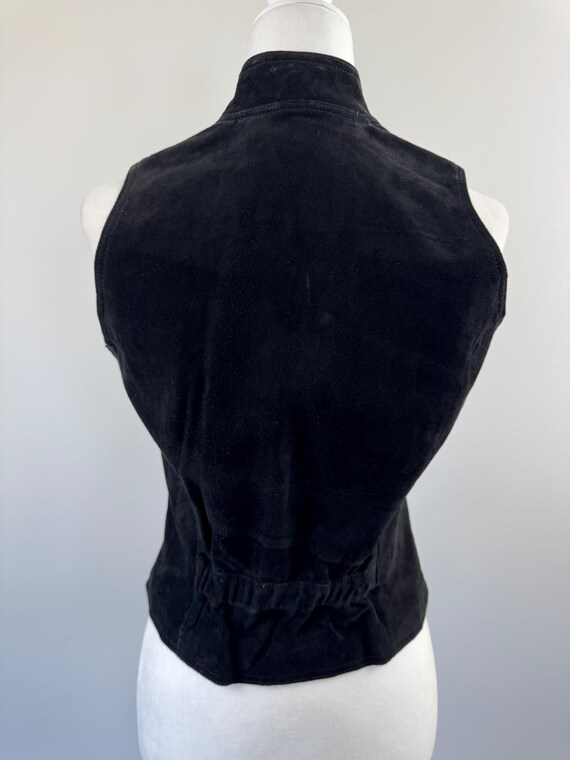 90’s Black Suede Vest