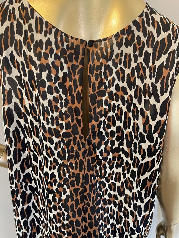 1960s Cheetah Print Slip with Jagged Edge Hem - image 6
