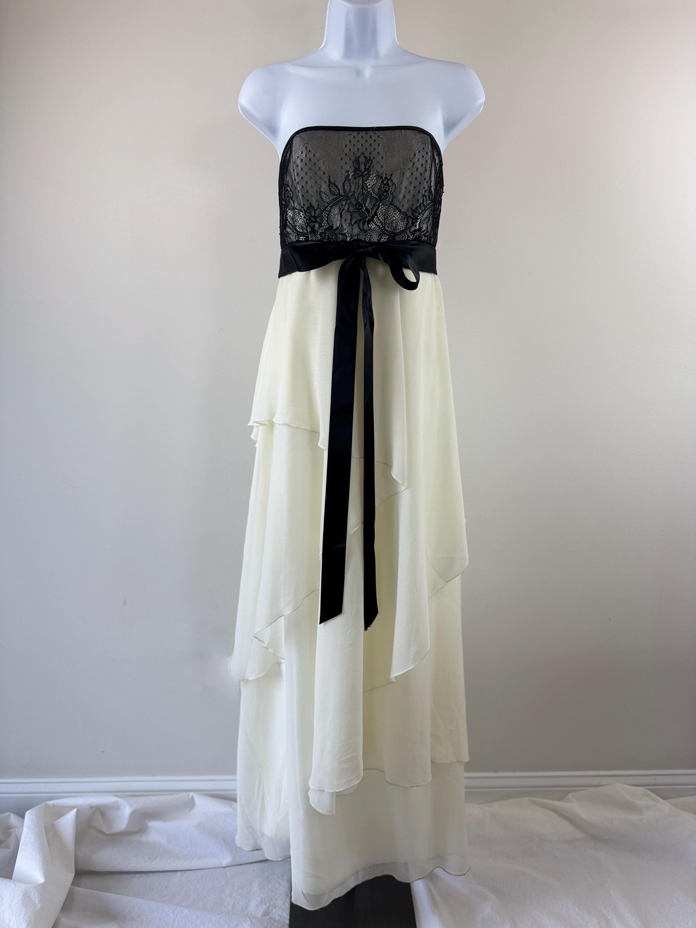 Black and White Jessica Mcclintock - Etsy Black and White Jessica Mcclintock - Etsy