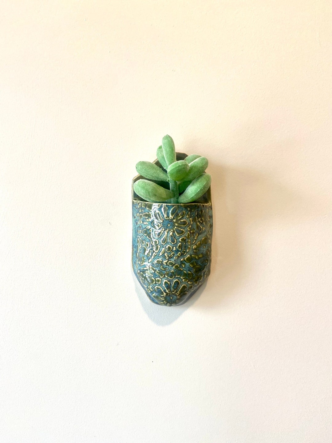 Hanging Wall Planter Ceramic Pocket Planter Wall Pocket Etsy