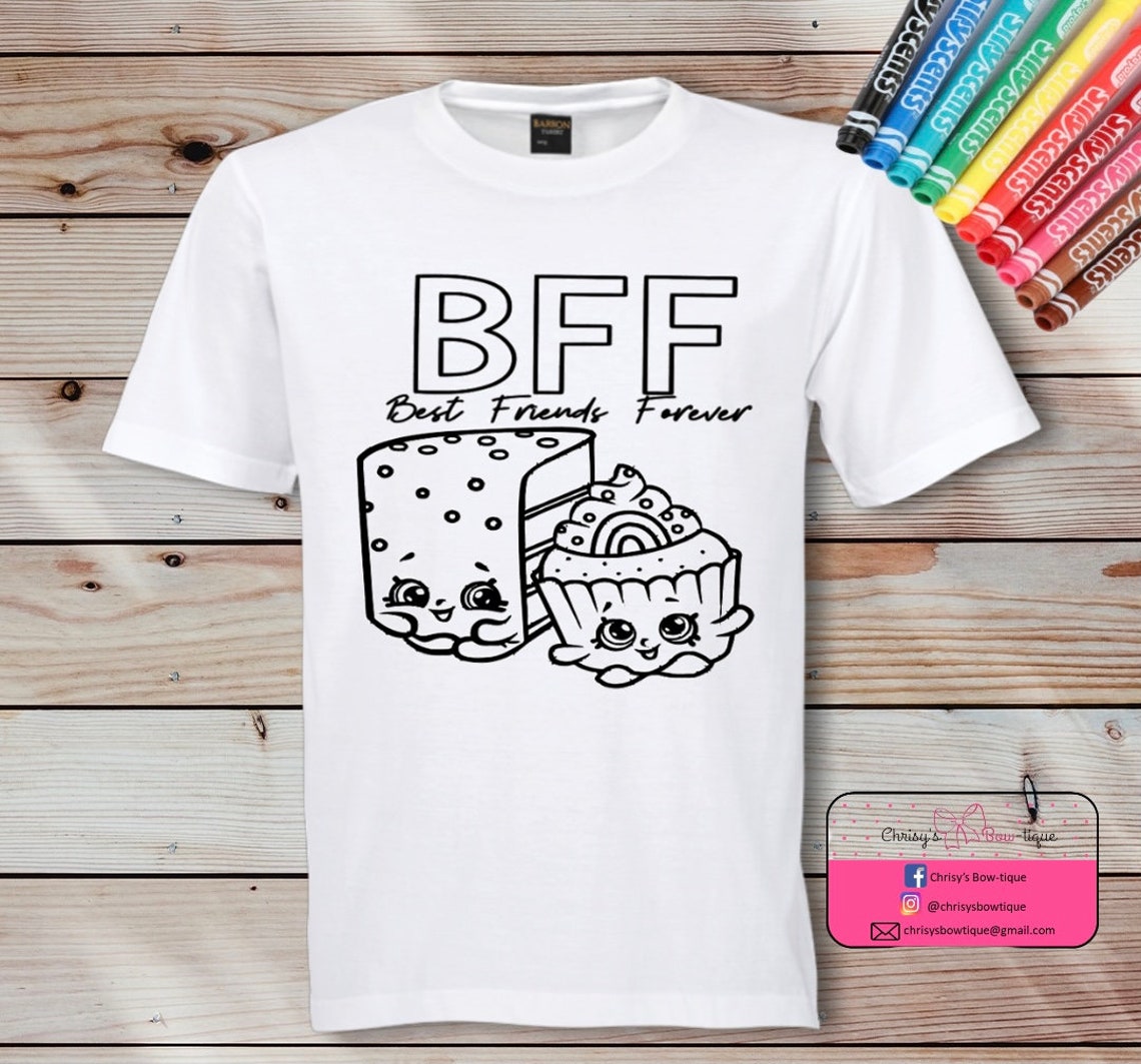 Coloring Shirts with Markers Party Favors Kids Summer Etsy