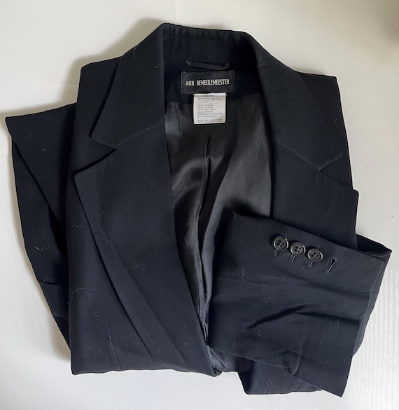 Ann Demeulemeester, vintage Ann Demeulemeester black blazer