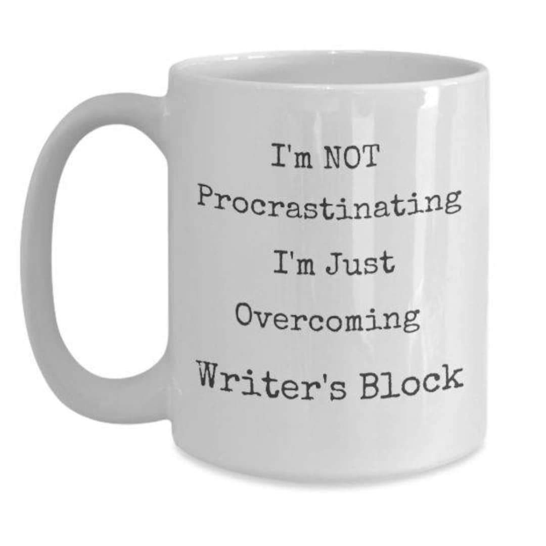 Writer Gifts Writer Mug Writer's Block Gift for Writer Etsy