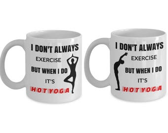 Conjunto de regalo de taza de yoga caliente para pareja entusiasta del yoga