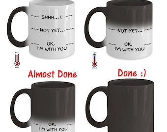 Funny Color Changing Mug For Grumpy Morning People | Cool Funny Mug  | Funny Xmas, Birthday, Fathers, Mothers Day Mug